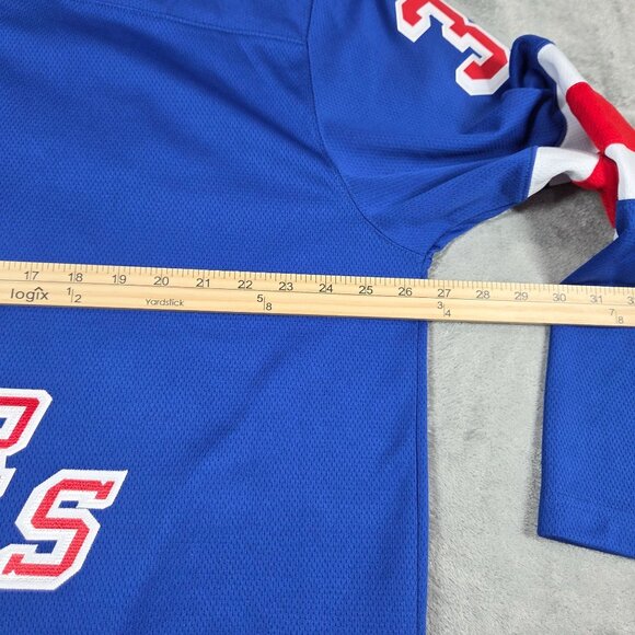 New York Rangers Igor Shesterkin Jersey Mens XL Blue Breakaway NHL #31 Fanatics - Picture 11 of 12